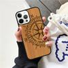 Бамбуковый Деревянный ЧЕХОЛ-КРЫШКА С ИЗОБРАЖЕНИЕМ ЖИВОТНЫХ Для iPhone 17 Air 15 16e 14 13 12 Pro Max 11 Pro Max Plus Coque Shell