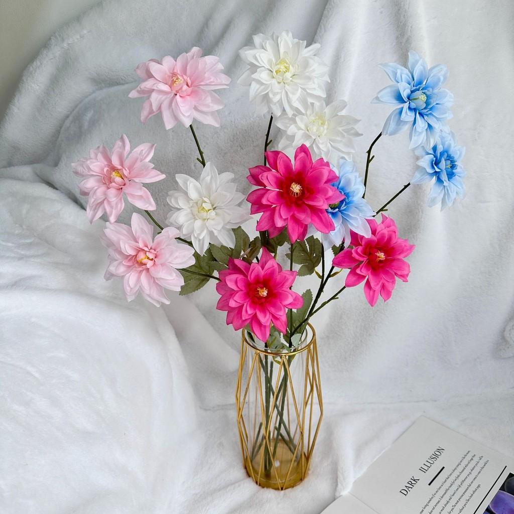 Artificial Flower Dahlia Wedding Hotel Restaurant Desktop Ornament Decoration