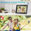 Цифровая фоторамка WiFi 10,1 дюйма, 1280*800 IPS, облачная интеллектуальная цифровая фоторамка высокой четкости, 64 ГБ памяти, настенное крепление