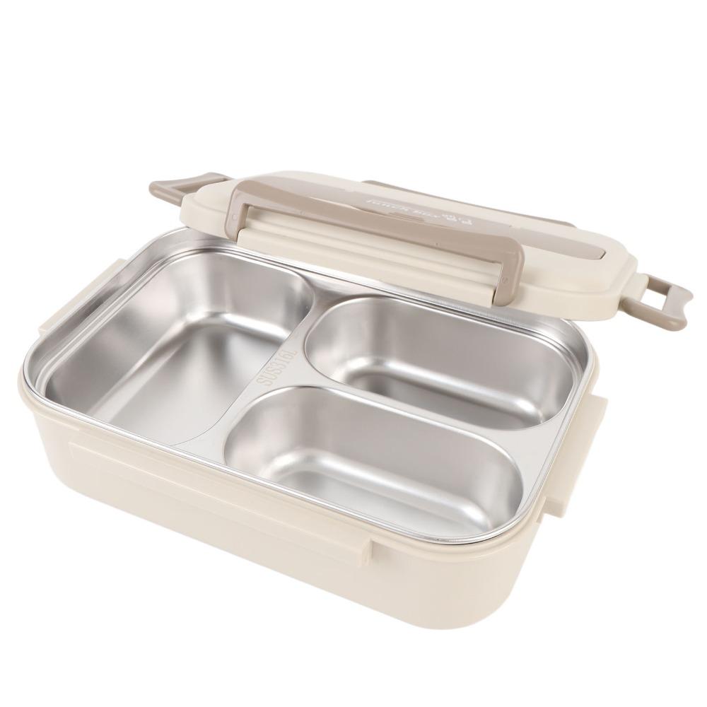 3 Compartments Compartment Lunch Box 1000ml Food Container Lunch Storage Container For Picnics