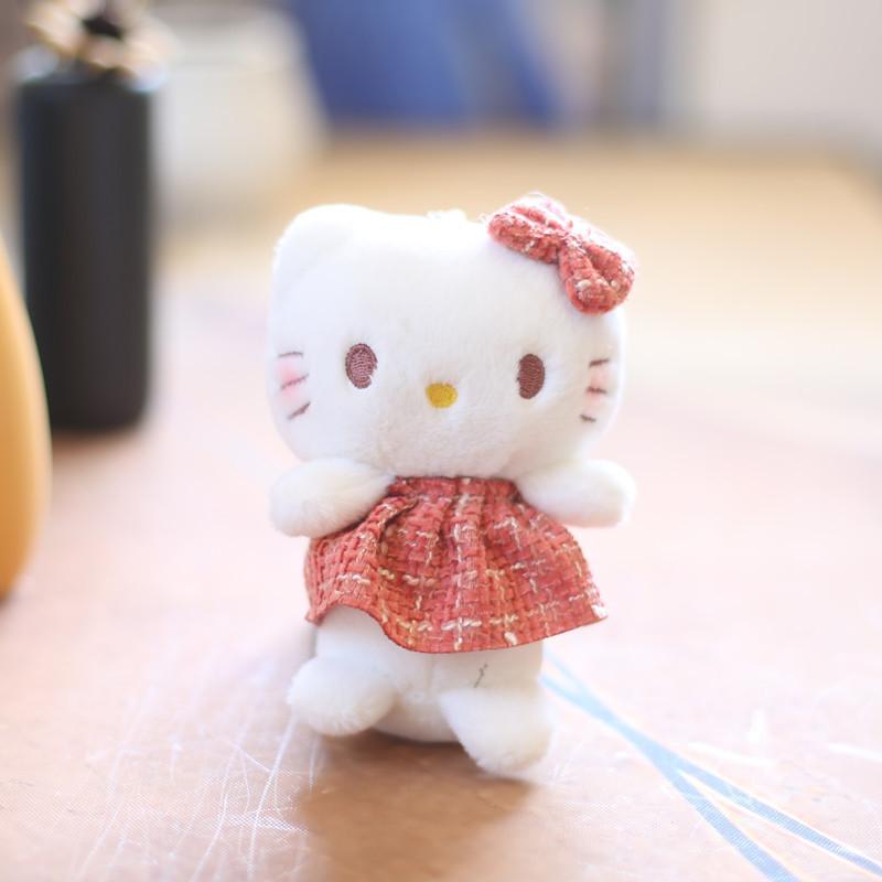 Cute kitten small pendant plush toy doll 4-inch kitten bag pendant keychain doll doll