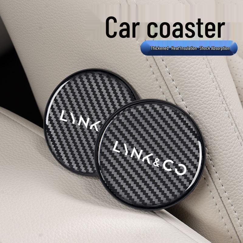 Подстаканник для автомобиля Lynk & Co с текстурой под карбон для моделей 07/Z01/01/02/03/05/06/08/09/900