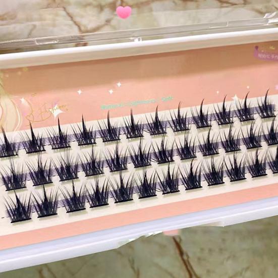 36/60 шт. искусственные ресницы с 3D-эффектом, декоративные, легко наносятся, модные, пушистые, индивидуальные, пучковые, для девочек