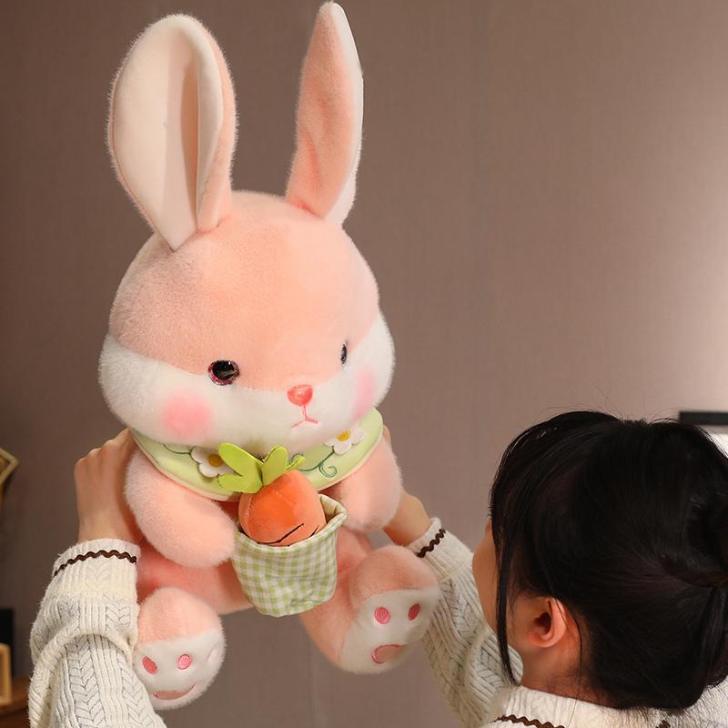 Кавайный кролик, плюшевая игрушка, чучело, кролик, морковь, мягкая кукла, подушка, детские игрушки, подарок на день рождения, Рождественский подарок для девочки