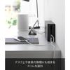 [Yamazaki] Power Cord Storage Slim Black, 10992Includes Gypsum Board Pins & Wood Screws.W32.2 x D6.1 x H13.8cm.Floating Storage, Cord