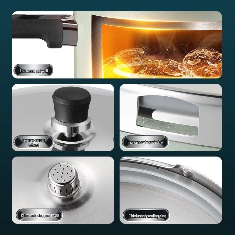 COOKER KING 22 см 6 л Скороварка из нержавеющей стали 304