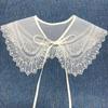 Cotton Lace Hollow Girl Shawl For Women Apparel Sewing Lace Neckline Clothing Decoration Fake Collar