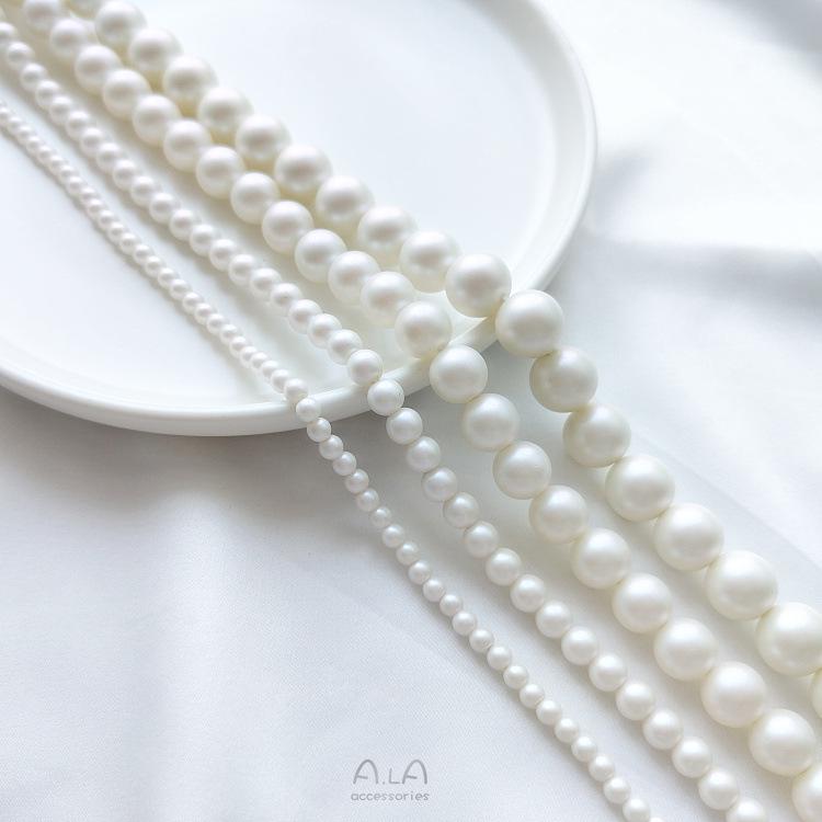 Austrian Imitation Pearl Matte Beads - DIY Jewelry Accessories for Bracelets & Necklaces