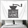 Boho Tapestry Vintage Coffee Grinder Wall Decor Aesthetic Room Hanging Home Decor Art Textile Throw Blanket