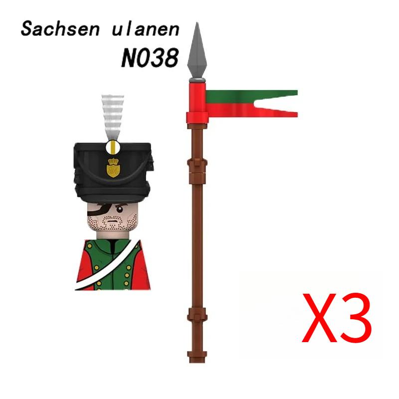 MOC Средневековый Военный Наполеоновские Войны Строительные Блоки Британская Французская Армия Пехота Кавалерия Фигурка Солдата Кирпичный Конструктор