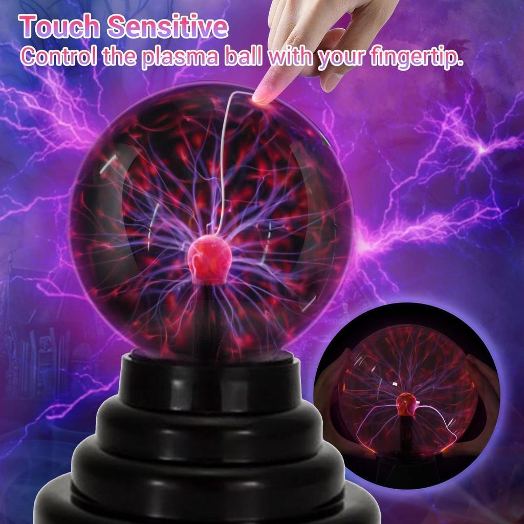 Lancoon Плазменный шар Световая лампа Статическое электричество Глобус Электрический шар-молния Сенсорный USB-питание Туманность Гром Молния Подключаемый Плазменный