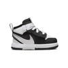 Jordan Кроссовки Air Jordan 1 для малышей, устойчивые к скольжению и истиранию, средней высоты, Черно-белые, FQ1283-001