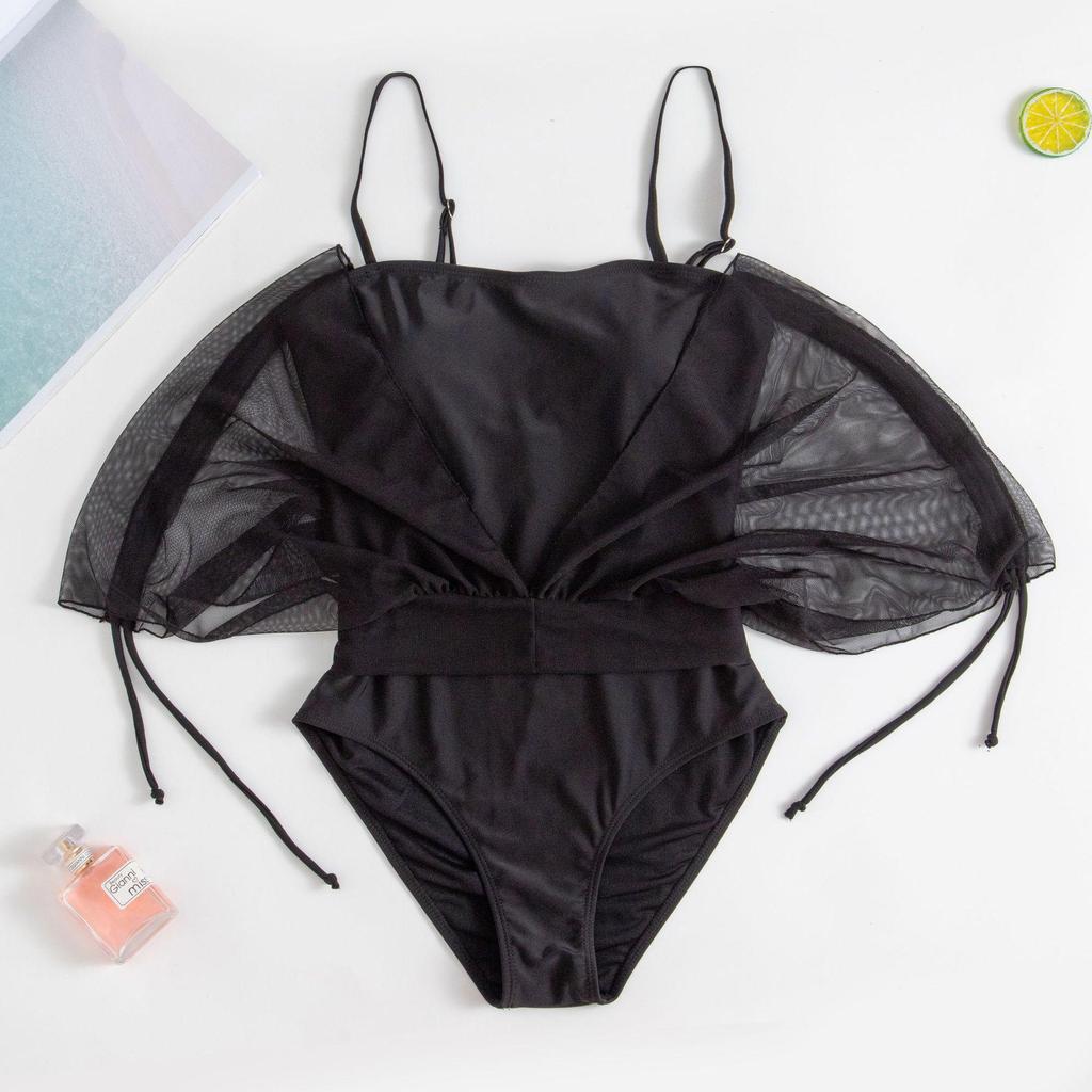 Shencai Сексуальный комбинезон в европейском и американском стиле с высокой талией, однотонный, с сетчатым верхом с V-образным вырезом, горячий товар X08