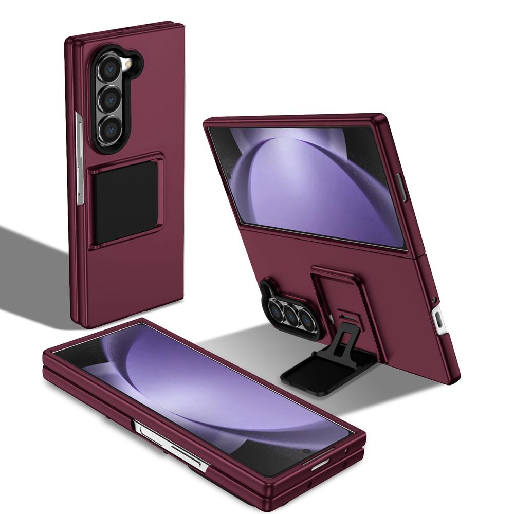 KEYSION Роскошный чехол с подставкой для Samsung Galaxy Z Fold 6 5 5G ПК противоударная задняя крышка телефона для Samsung Galaxy Z Fold 5 6 5G