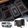 CARTIST Cup Holder Table with Wireless Charging for Toyota Hiace 200 (RHD / Console Tray Specific)