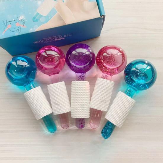 2 шт. практичные сужающиеся поры, улучшающие эластичность, ледяной шар, облегчение отечности глаз, аксессуары для шаров для красоты лица