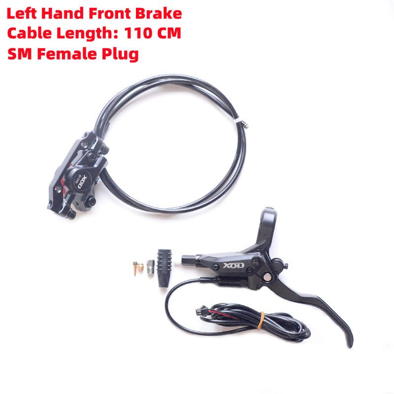Xod E-bike Brake SM Female Plug Cut Off Power Brakes Pipe Oil Length 1100mm Front /2100mm Rear For Electric bicycle