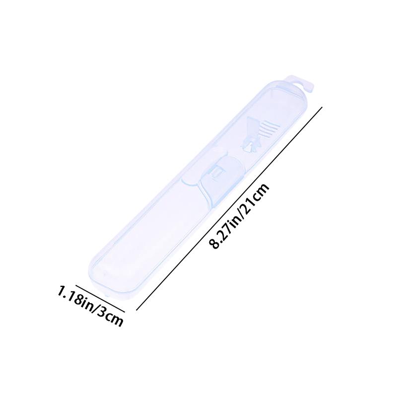 1Pc Transparent Toothbrush Storage Box Cases Hygienic Travel Portable Holder Container Toothbrush Box Organizer Bathroom Tools