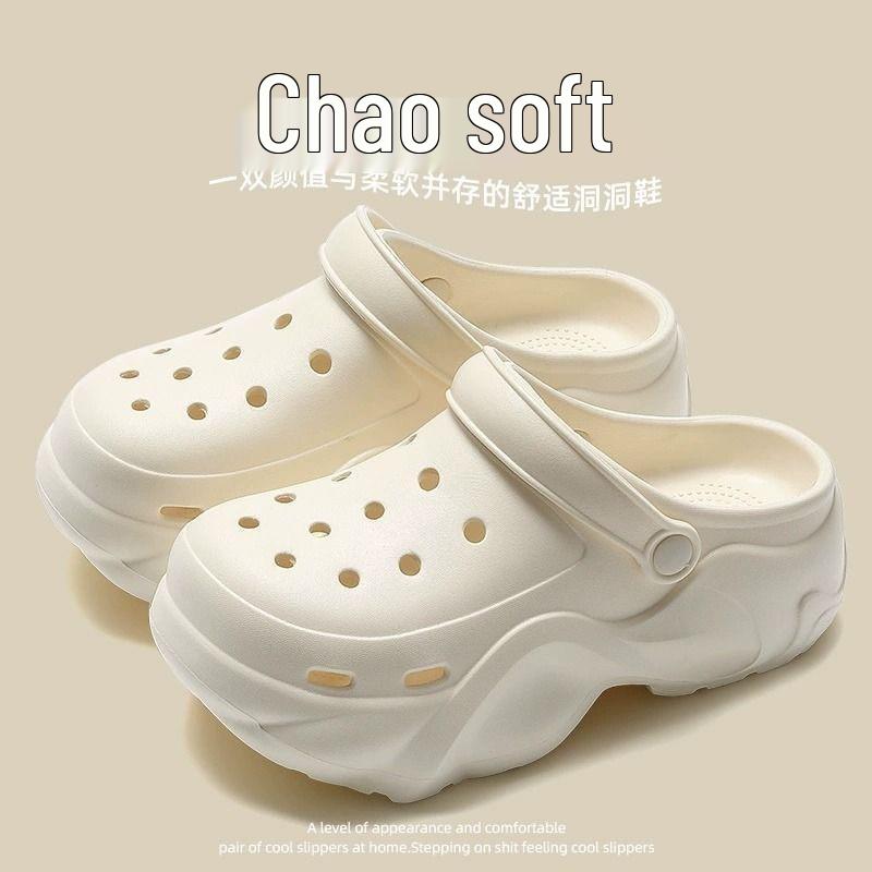 Новые летние женские Crocs 2025: Поддержка свода стопы, Толстая подошва, Внешний слой из ЭВА, Нескользящая, Мягкая подошва.