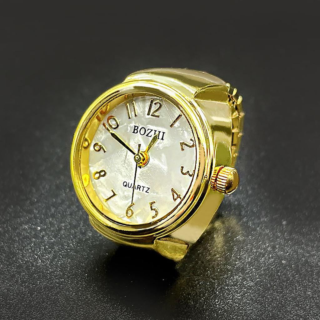 Ring Watch Fashion Square Ring Shape Watch Personality Creative Retro Style Ring Electronic Watch