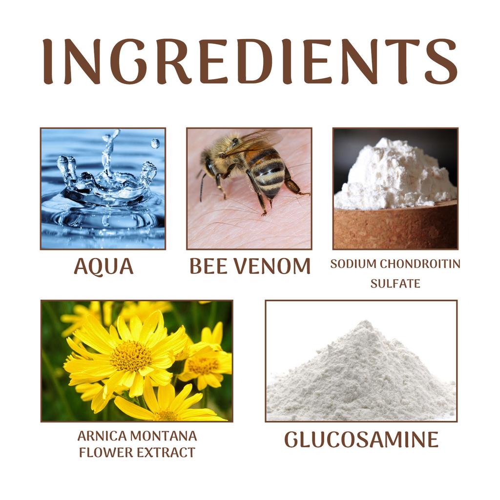 Bee Joint Drops Sore Knees, Elbows And Wrists, Massage And Care To Activate Joints 30ml