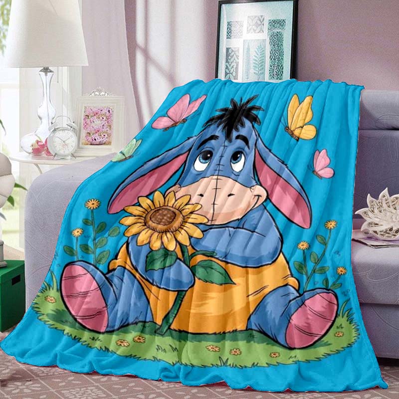 New 2026 (Eeyore) Cartoon Cute Pattern Blanket, Suitable for Sofas, Bedrooms, Offices, Naps, The Perfect Gift.
