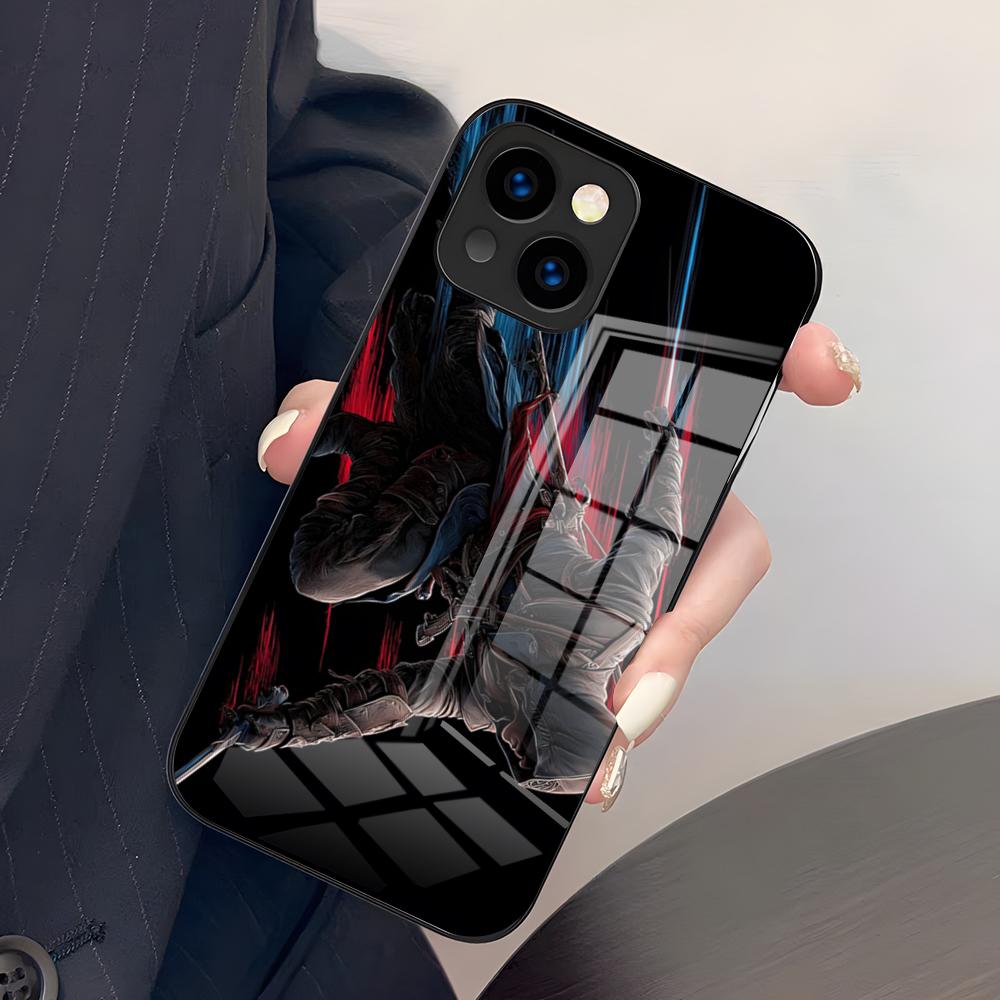 Чехол для телефона игры Assassins C-Creed Для IPhone 17 Pro Max 15 Pro 16 14 Plus 12 13 Mini 11 Pro Ударопрочный Стеклянный Чехол