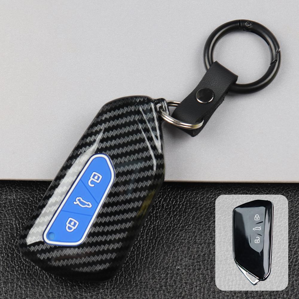 Для VW Volkswagen Golf 8 Mk8 для Seat Leon MK 4 Tarraco Ateca для Skoda Octavia 3 кнопки чехол для дистанционного ключа автомобиля