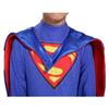 Kids Superman Costume with Cape 3D Lycra Premium Red Blue 140cm 6-7 Years