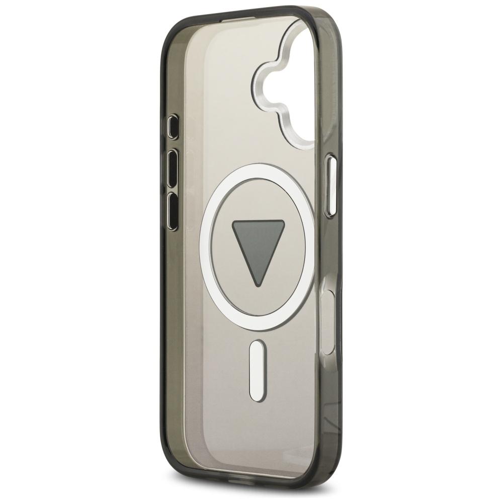 Guess IML Gradient Triangle Logo MagSafe Case for iPhone 17 Black