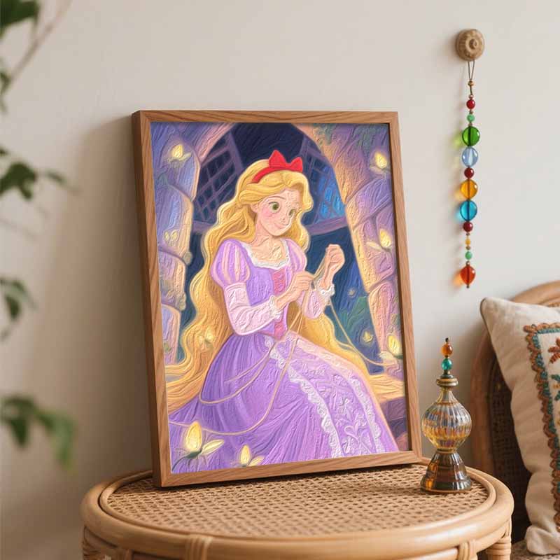 Disney Набор для рисования маслом по номерам Рапунцель ручной работы DIY украшение для дома подарок
