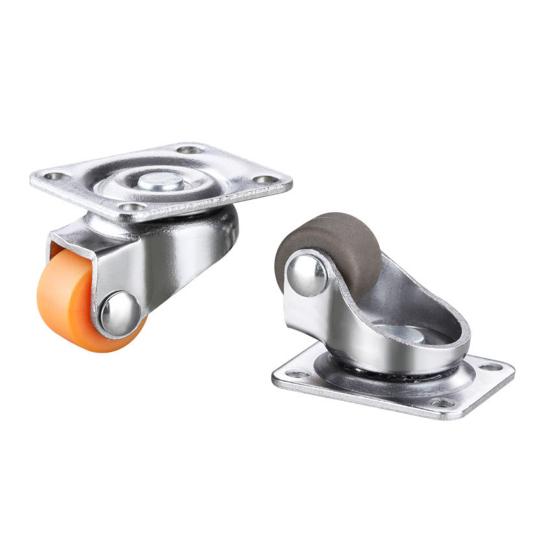 0,5-дюймовые мебельные ролики универсальные маленькие поворотные пластинчатые ролики для тележек мебель детская кровать кухонный шкаф стол