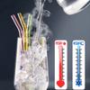 8Pcs Reusable Glass Straws Eco Friendly Reusable Drinking Straw for Smoothies Cocktails Bar Accessories Straws with Brushes