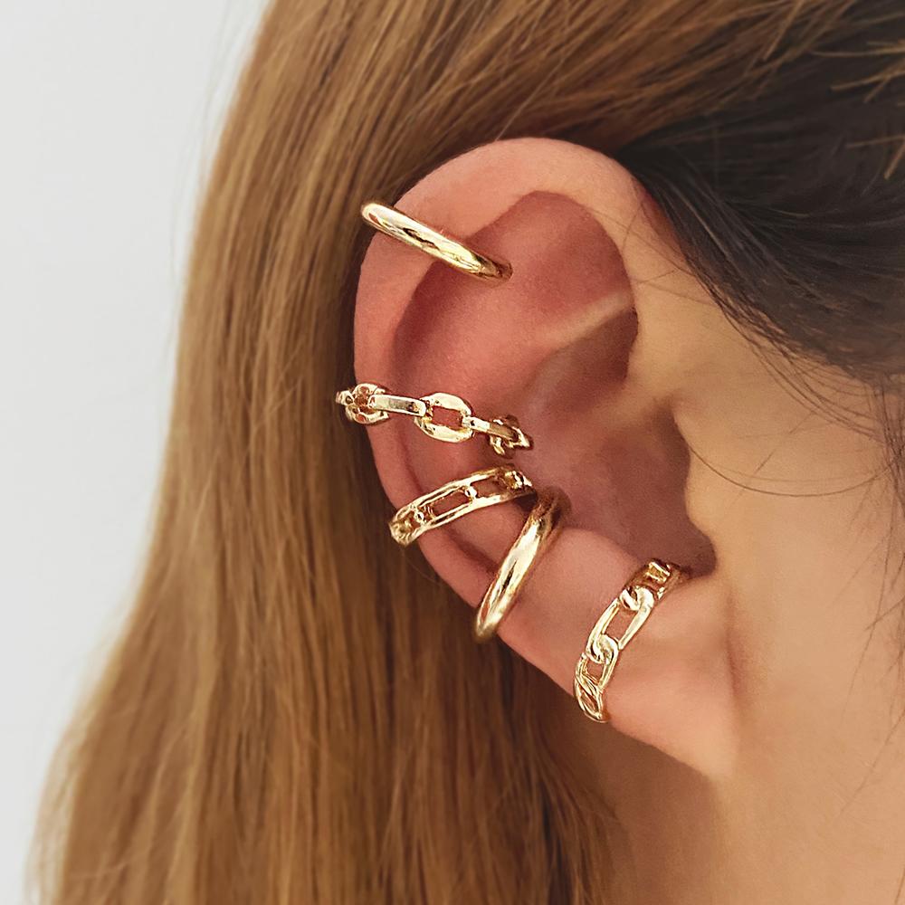 Маленькие ушные манжеты в стиле панк в стиле хип-хоп, круглые зажимы для ушей для женщин и девочек, модные серьги, ювелирные изделия, подарок 2022