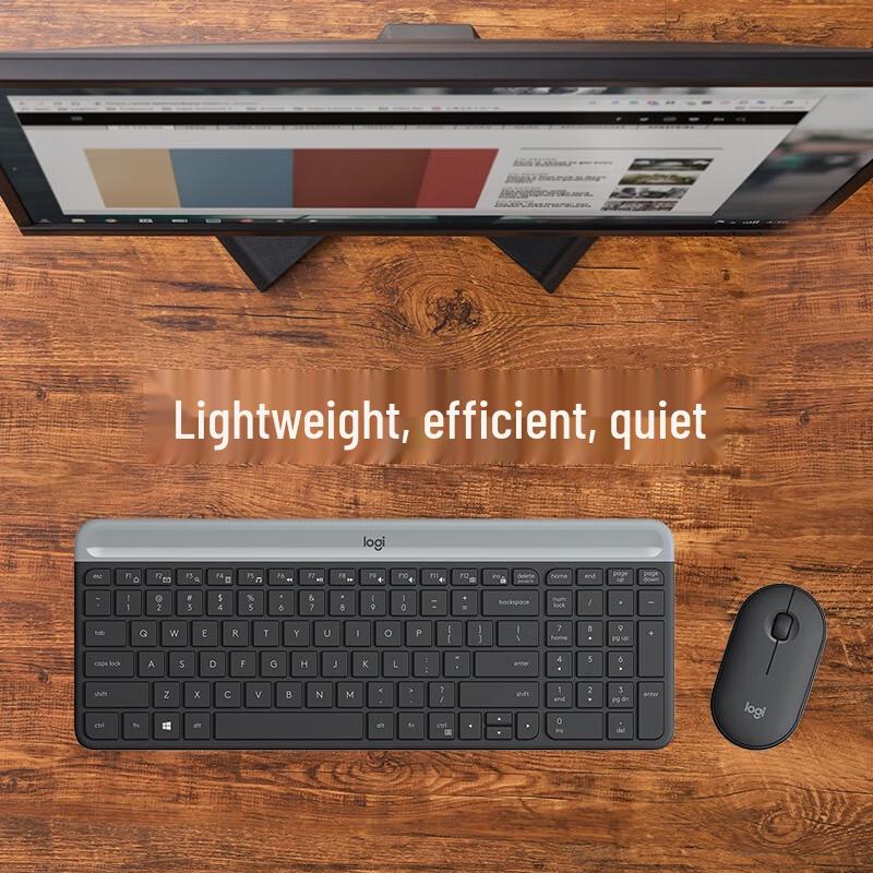 Logitech MK470 Slim Wireless Keyboard and Mouse Combo