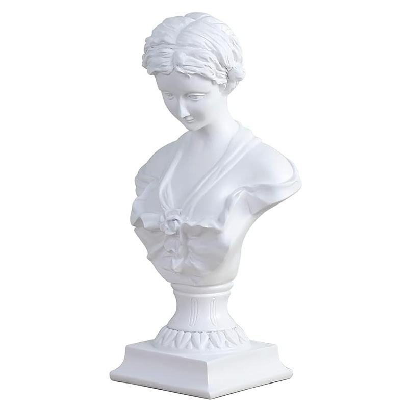Статуэтка бюста богини Классическая Милосская Венера Настольный декор Подарок Греческая Римская мифология Искусство Реплика Смола Скульптура Венеры Дом Офис