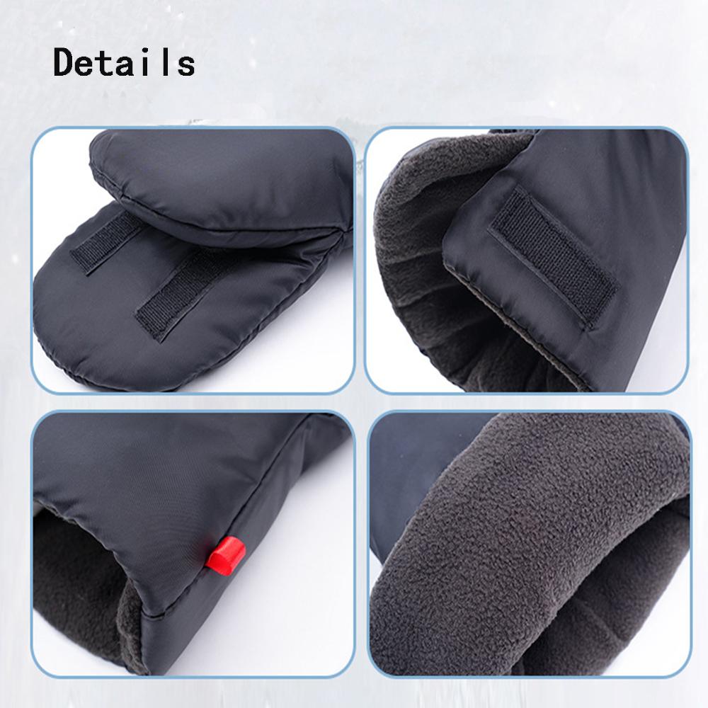 Xiaomi Winter Warm Baby Stroller Gloves Outdoor windproof Thick lamb wool Gloves Baby Pushchair Cart Gloves Stroller Accessories