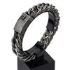 Domineering Personality Retro Men 'S Black Chain Fashion Diamond Men 'S Titanium Steel Jewelry