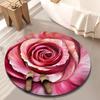 Коврик для пола в форме пиона, мягкий коврик для ванной комнаты, для гостиной, чайного столика, прикроватный
