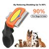 New Professional, Gentle, and Effective Premium Pet Hair Remover Brush - Grooming Comb with Massager for Dogs and Cats - Gentle