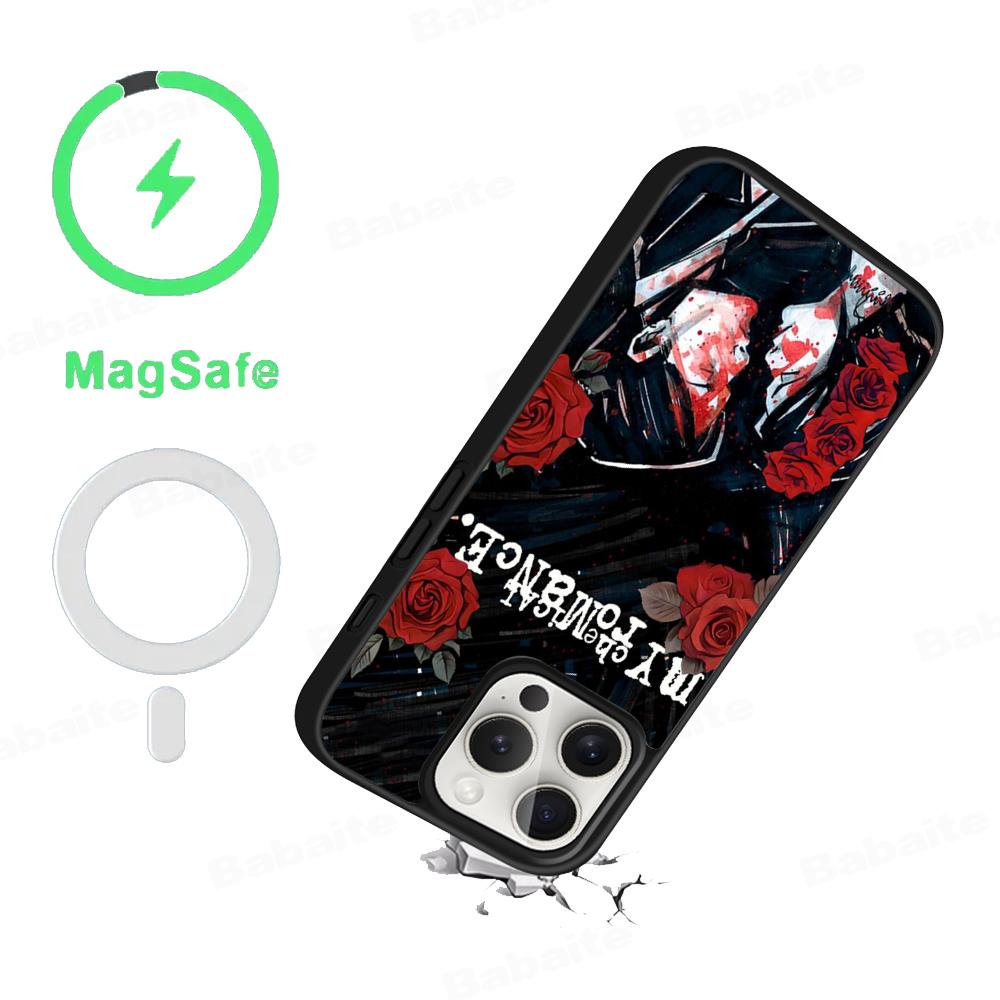 My Chemical Romance Phone Case Magnetic Case For IPhone 16 14 13 12 11 15 Pro Max Plus For Magsafe Wireless Charge Cover