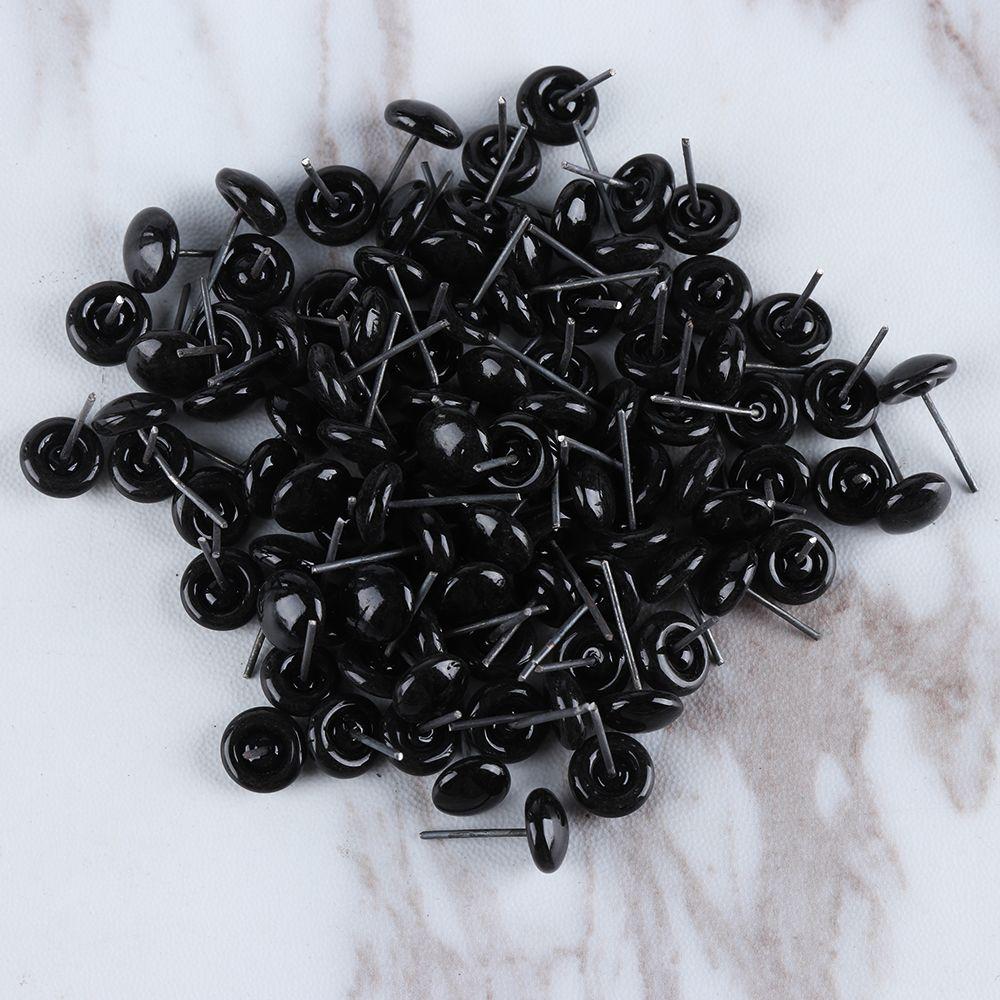 100 шт./компл. аксессуары для куклы сплюснутые принадлежности DIY ремесла стеклянные глаза плюшевая игрушка безопасный глаз