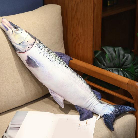 Имитация морской рыбы, плюшевая игрушка, скумбрия, щука, тунец, лосось, плюшевая кукла, спальная подушка, украшение для дома, дети, взрослые, подарок на день рождения, Рождественский подарок
