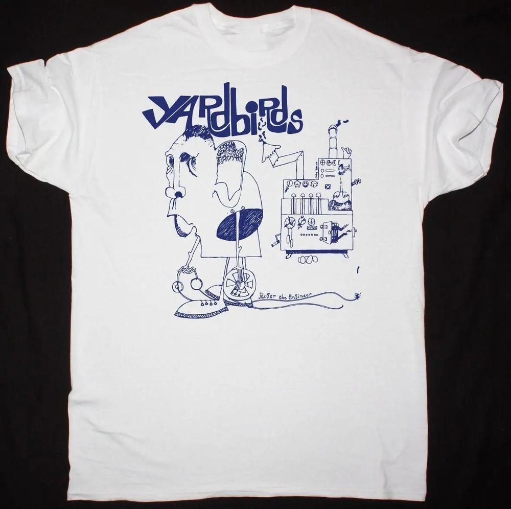 Футболка унисекс The Yardbirds Band Белая Хлопок Полный Размер Унисекс