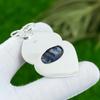 Natural Sodalite Gemstone Pendant 925 Sterling Silver Indian Jewelry For Girls