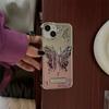 3D Butterfly Hollow Bracket Phone Case for iPhone 15 ProMax 14 13 Pro Max 15 12 Pro Fashion Gradient Matte Plating Stand Cover
