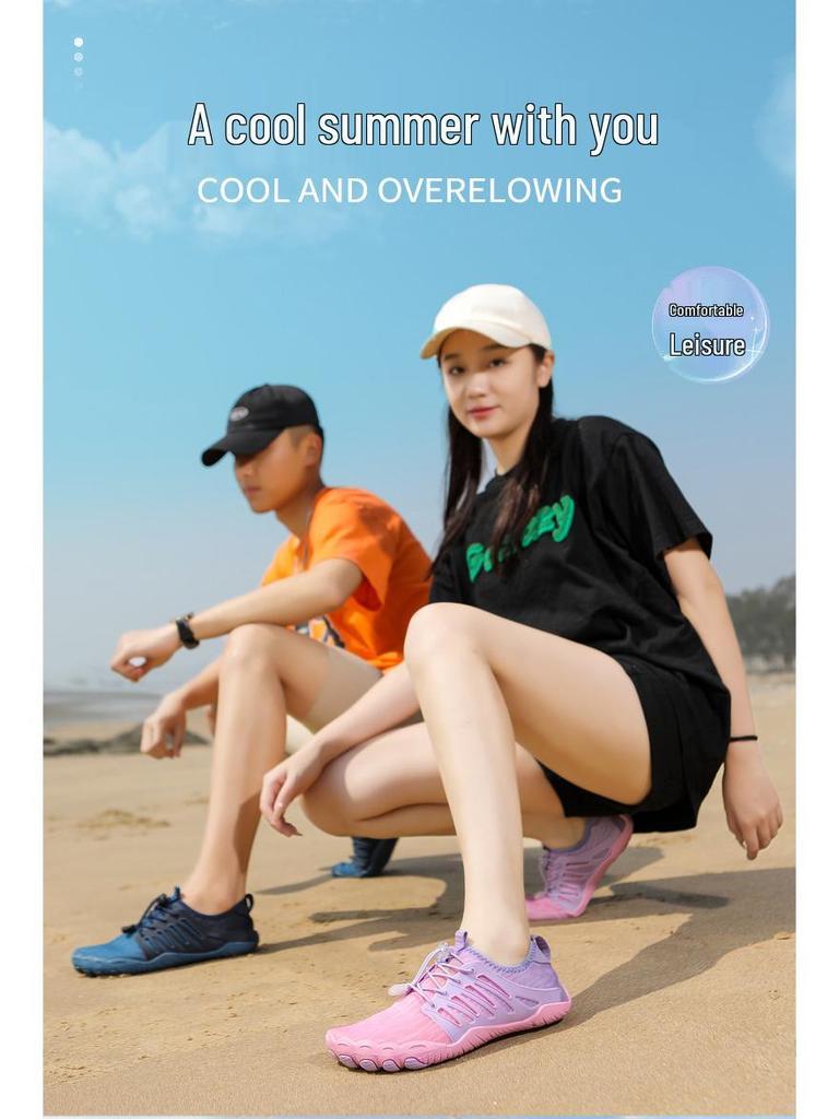 Cross-Border Outdoor Five-Finger Shoes: Perfect for Couples' Beach, Swimming, Hiking, and Fitness Adventures.