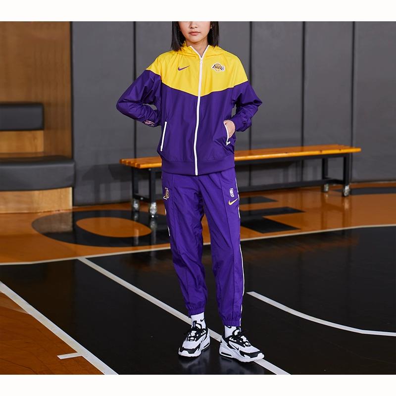 Nike Куртка X NBA Youth Los Angeles Lakers, удобная, дышащая, мягкая, повседневная, лимонно-желтая, детская куртка 3Z2B7FEKR-LAK