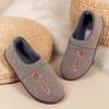 Новые зимние женские хлопковые тапочки износостойкая толстая подошва нескользящие бархатные студенческие туфли теплая обувь пара домашние комнатные хлопковые тапочки