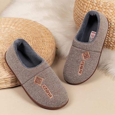 Новые зимние женские хлопковые тапочки износостойкая толстая подошва нескользящие бархатные студенческие туфли теплая обувь пара домашние комнатные хлопковые тапочки